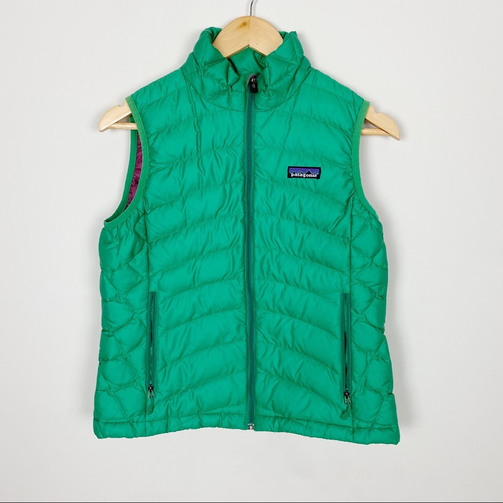 Patagonia Green Quilted Down Vest